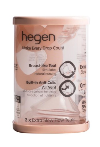 Hegen Flessenspeen extra slow flow (2 st)