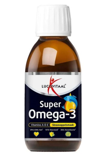 Lucovitaal Omega 3 vloeibaar sinaasappel (125 Milliliter)