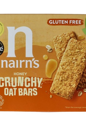 Nairns Crunchy oat bars honey glutenvrij (160 Gram)