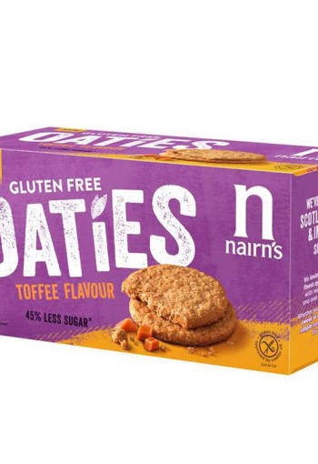 Nairns Oaties toffee glutenvrij (160 Gram)