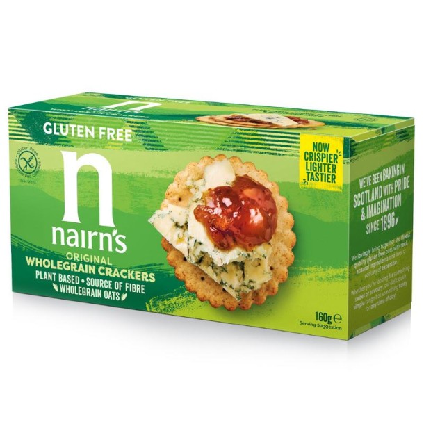 Nairns Volkoren crackers glutenvrij (137 Gram)