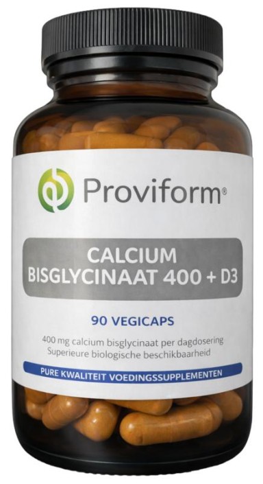 Proviform Calcium bisglycinaat 400 + D3 (90 Vegetarische capsules)