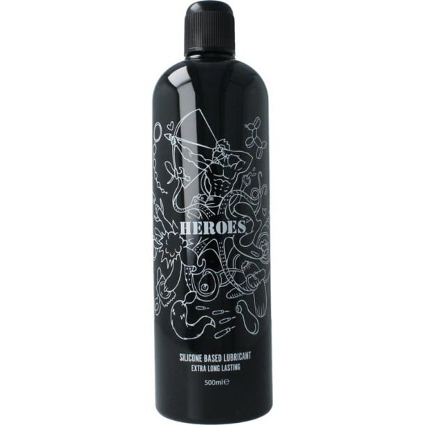 HEROES Glijmiddel siliconen (500 Milliliter)