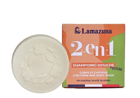 Lamazuna 2 In 1 Hair and body wash bar (70 Gram)
