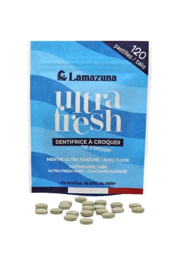 Lamazuna Toothpaste tabs ultra fresh mint bio (30 Gram)