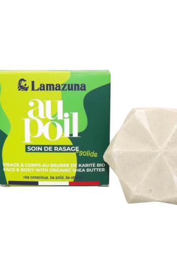 Lamazuna Shaving bar lemon & green tea (70 Gram)