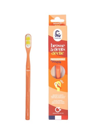 Lamazuna Toothbrush soft coral (1 Stuks)