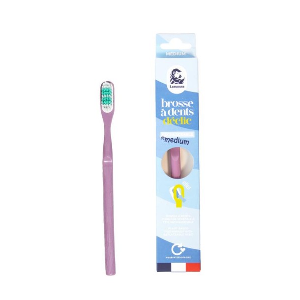 Lamazuna Toothbrush medium lilac (1 Stuks)