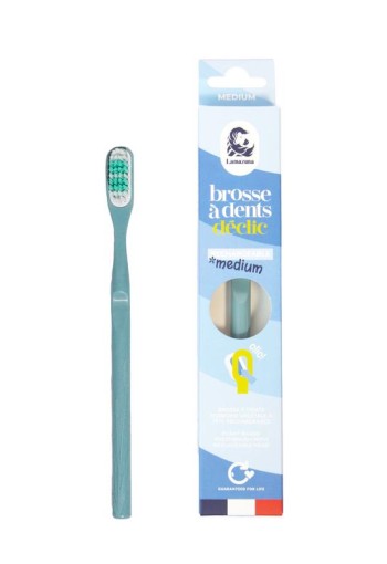 Lamazuna Toothbrush medium storm blue (1 Stuks)