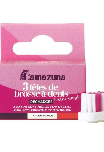 Lamazuna Set of 3 toothbrush heads XS (1 Stuks)