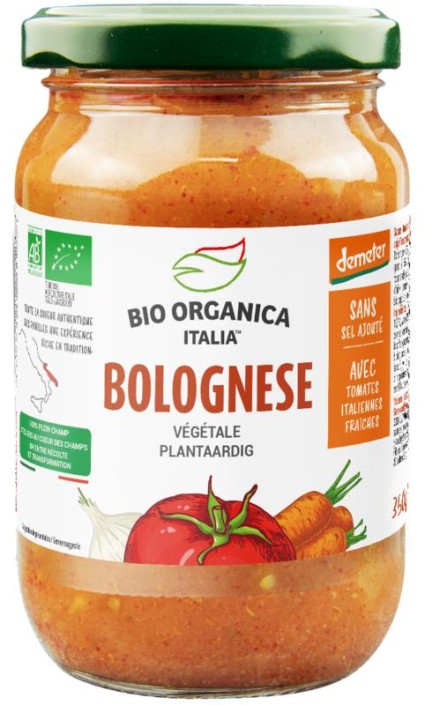 Bio Organica Pastasaus bolognese plantaardig demeter (350 Gram)
