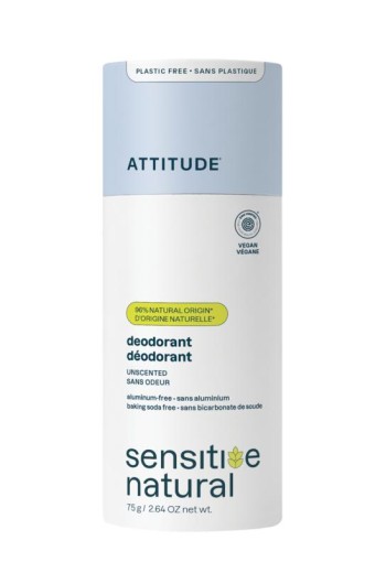 Attitude Deodorant baksoda vrij parfumvrij super leaves (75 Gram)