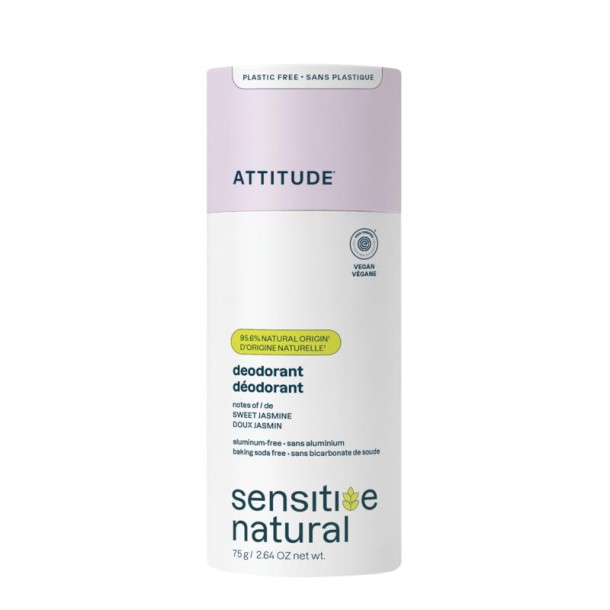 Attitude Deodorant baksoda vrij zoete jasmijn super leaves (75 Gram)