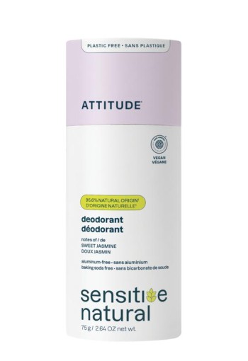 Attitude Deodorant baksoda vrij zoete jasmijn super leaves (75 Gram)