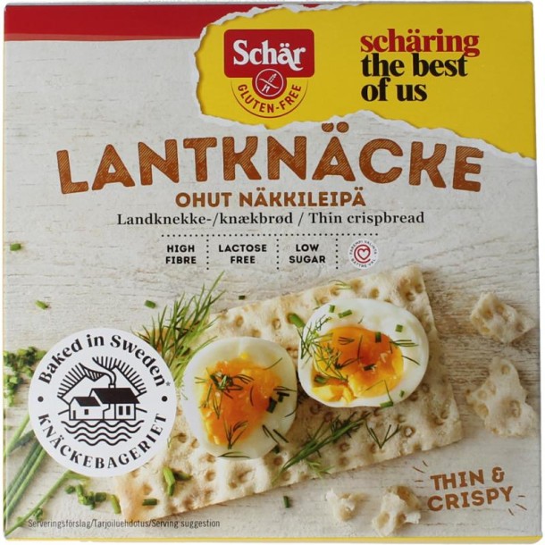 Dr Schar Knackerbrod dun vezelrijk glutenvrij (230 Gram)
