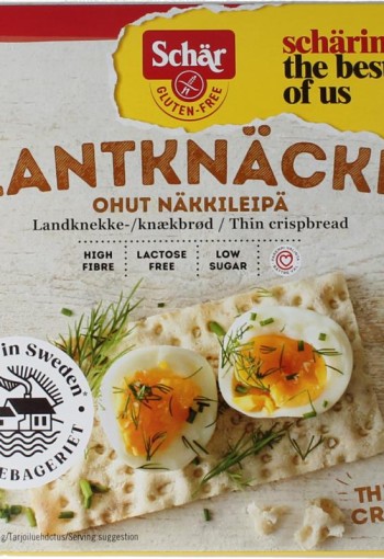 Dr Schar Knackerbrod dun vezelrijk glutenvrij (230 Gram)