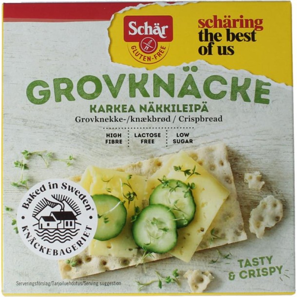 Dr Schar Knackebrod vezelrijk glutenvrij (215 Gram)