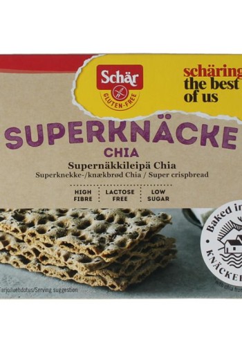 Dr Schar Superknacke met chia glutenvrij (140 Gram)