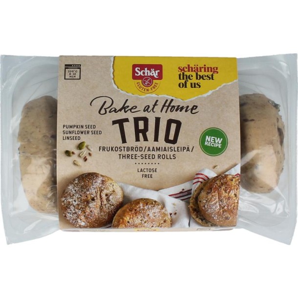 Dr Schar Afbakbroodjes trio glutenvrij (300 Gram)