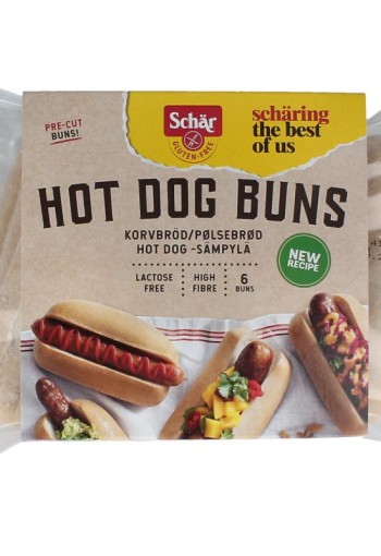 Dr Schar Hotdog broodjes glutenvrij (240 Gram)