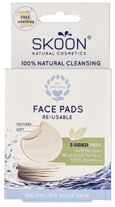 Skoon Face pads re-usable 2 sided (7 Stuks)
