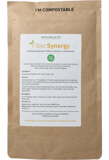 Natuurlijk.fit Fibersynergy boabab & acacia (200 Gram)