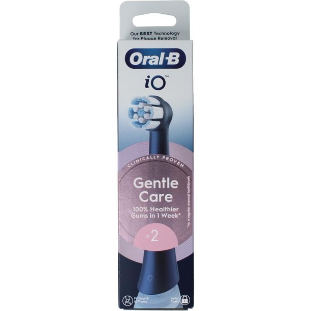Oral B Opzetborstel IO gentle care zwart 2 Stuks