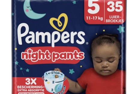 Pampers Baby Dry Night Pants Luierbroekjes Maat 5 11-17 KG 35 Stuks