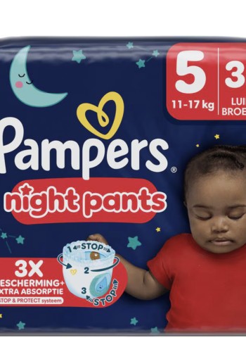 Pampers Baby Dry Night Pants Luierbroekjes Maat 5 11-17 KG 35 Stuks