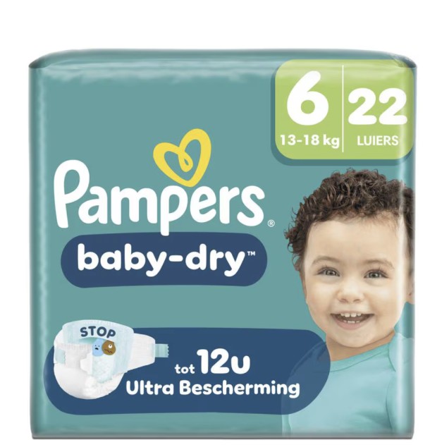 Pampers Baby Dry Luiers Maat 6 13-18 KG 22 stuks