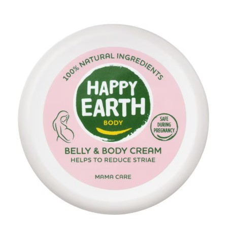 Happy Earth 100% Natuurlijke Mama Care Belly & Body Cream 200 ML