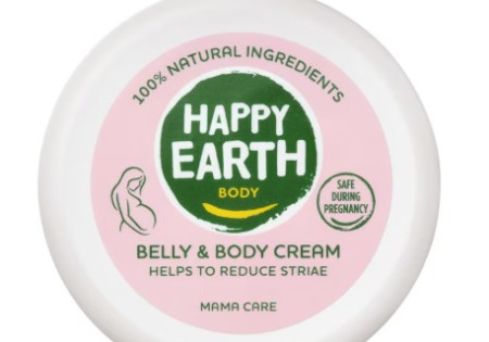 Happy Earth 100% Natuurlijke Mama Care Belly & Body Cream 200 ML