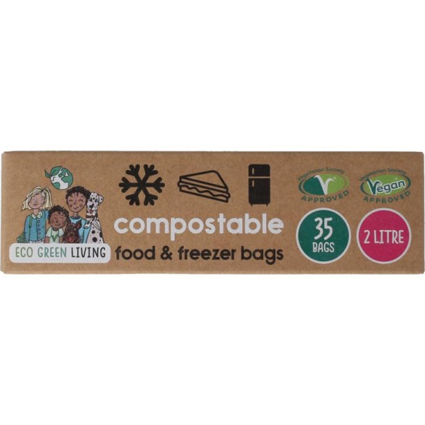 Eco Green Living Diepvrieszakken 2 liter (35 Stuks)