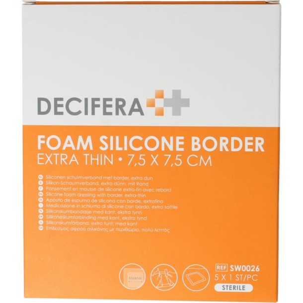 Decifera Foam border 7.5 X 7.5cm (5 Stuks)