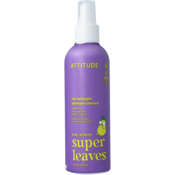 Attitude Kids anti klit haarspray vanille & peer (240 Milliliter)