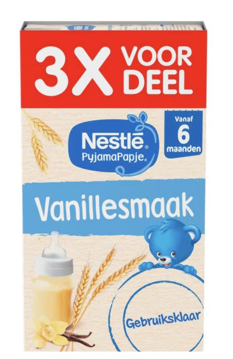 Nestle Pyjamapapje Vanille 3x250