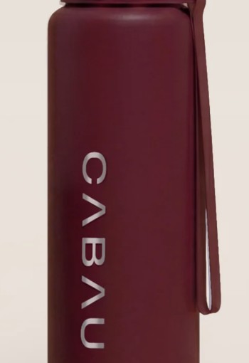 Cabau Bloom Waterfles - Staal Cherry