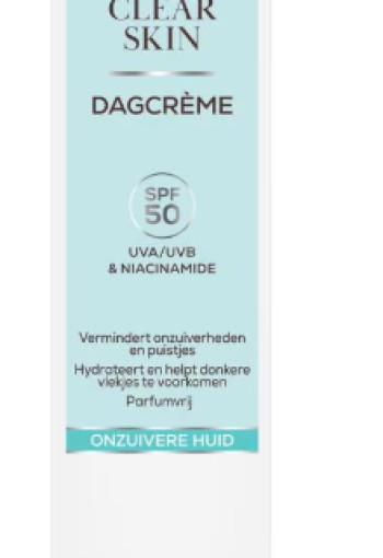 Biodermal Clear Skin Dagcrème Spf50 40 Ml