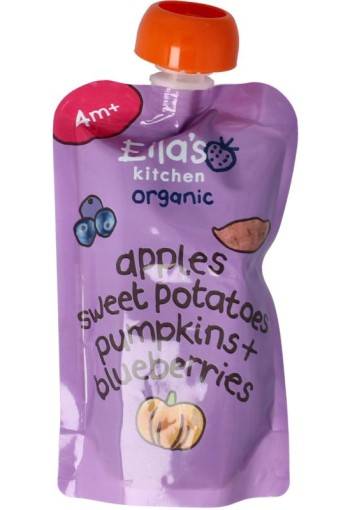 Ella's Kitchen Sweet potato pumpkin apple blueberrry 4+ mnd bio (120 Gram)