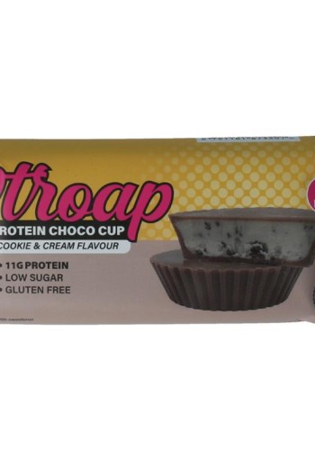 Stroap Protein choco cups cookie & cream (42 Gram)