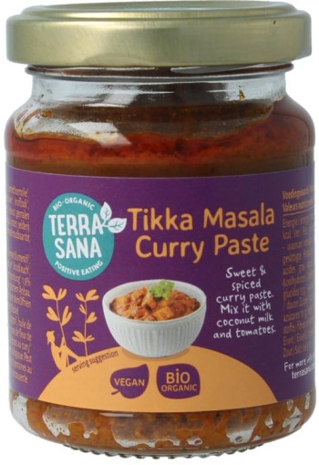 TerraSana Indiase tikka masala currypasta (130 Gram)