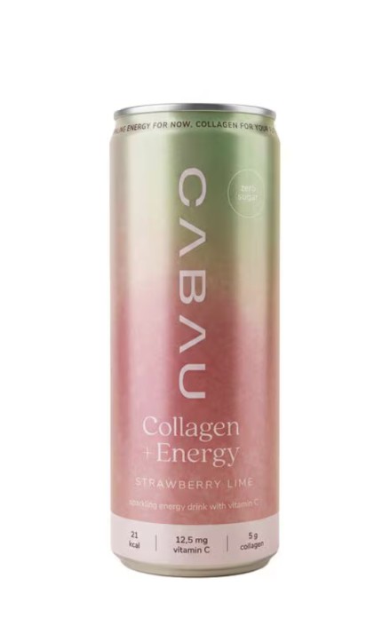 Cabau Collagen + Energy Strawberry Lime - 250 ml