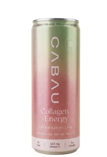 Cabau Collagen + Energy Strawberry Lime - 250 ml