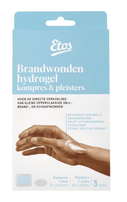 Etos Doosje met 1x Hydrogel Kompres + 2x Hydrogel Pleisters