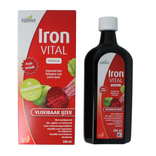Hubner Iron vital vloeibaar ijzer XL (500 Milliliter)