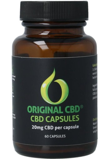 CBD Original CBD olie 20mg (60 Capsules)