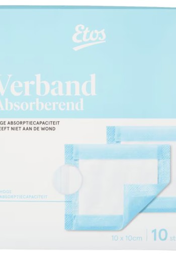 Etos Absorberend Verband 10 x 10 CM 10 stuks