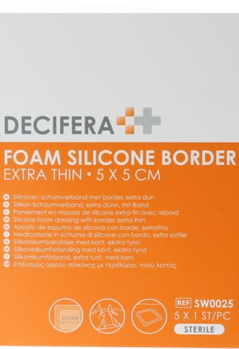Decifera decifera foam border 5x5cm