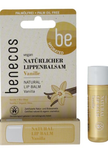 Benecos natural beauty Natural lipbalm vanilla in box (1 Stuks)