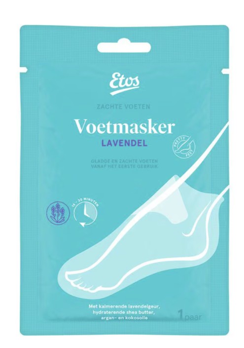 Etos Voetmasker Lavendel 1 paar
